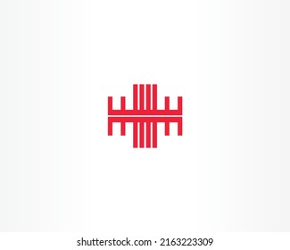 Lines vector. fence icon shape logo design