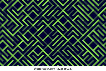 Lines Vector seamless pattern Banner. Geometric striped ornament. Monochrome linear background