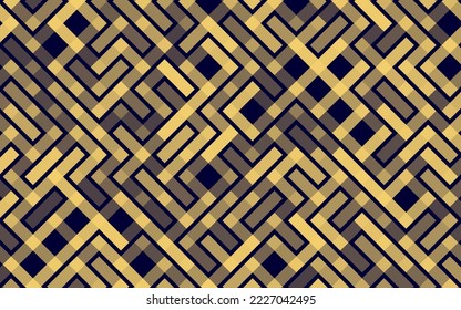 Lines Vector seamless pattern Banner. Geometric striped ornament. Monochrome linear background