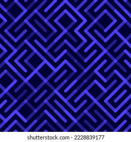 Lines Vector seamless pattern. Geometric striped ornament. Monochrome linear background