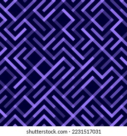 Lines Vector seamless pattern. Geometric striped ornament. Monochrome linear background