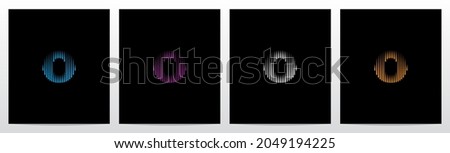 Lines Vertical Letter Logo Design O
