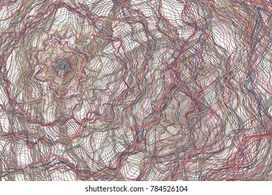 Lines wave abstract messy background pattern. Vector artworks.