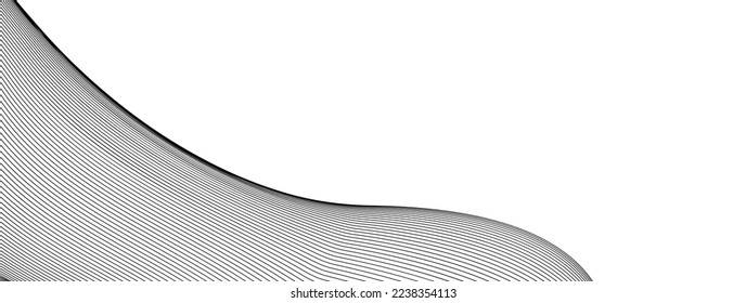 lines wave abstract stripe design. Curvy White Surfaces. Modern Abstract Background. Digital frequency track equalizer. Stylized line art background