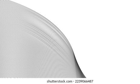 lines wave abstract stripe design. Curvy White Surfaces. Modern Abstract Background. Digital frequency track equalizer. Stylized line art background