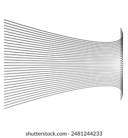 lines wave abstract stripe design. Curvy White Surfaces. Modern Abstract Background. Digital frequency track equalizer. Stylized line art backgroundlines wave abstract stripe design. Curvy White Surfa