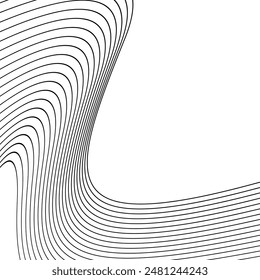 lines wave abstract stripe design. Curvy White Surfaces. Modern Abstract Background. Digital frequency track equalizer. Stylized line art backgroundlines wave abstract stripe design. Curvy White Surfa