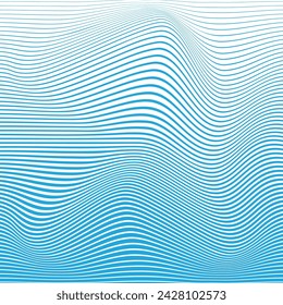 Lines Wave Style Abstract Pattern Graphics Color