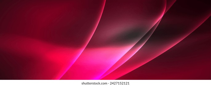 Lines and waves with neon light effect background for wallpaper, business card, cover, poster, banner, brochure, header, website