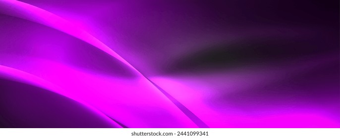 Lines and waves with neon light effect background for wallpaper, business card, cover, poster, banner, brochure, header, website