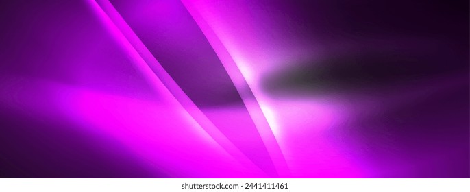 Lines and waves with neon light effect background for wallpaper, business card, cover, poster, banner, brochure, header, website