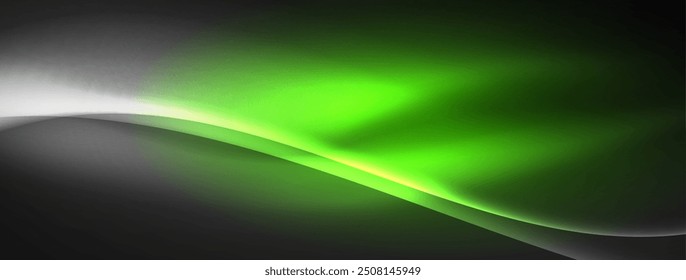 Lines and waves with neon light effect background for wallpaper, business card, cover, poster, banner, brochure, header, website