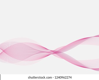 Lines waves in pink colors. Abstract geometric texture. Vector banner background .Eps10