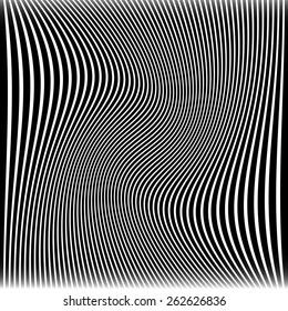 Lines with Wavy, Swirling Distortion Effect