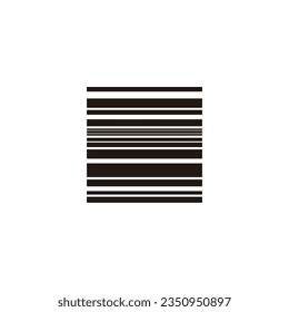 Lines, window or curtain geometric symbol simple logo vector