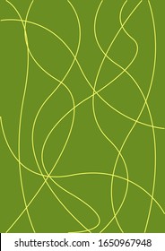 lines yellow on a Green background.Abstract colorful background template.Green background.vector illustration.