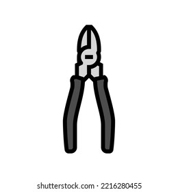 linesman pliers color icon vector. linesman pliers sign. isolated symbol illustration
