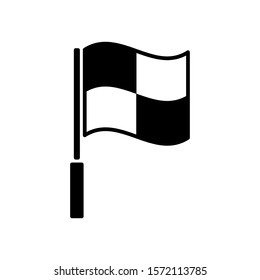 linesman referee flag soccer icon design vector template