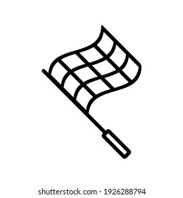 linesman referee flag soccer icon design vector template