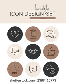 Linestyle Icon Design Set Review