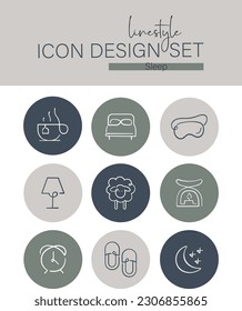 Diseño de iconos de estilo de línea - Suspender