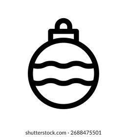 A line-style icon of a string of small decorative lights.