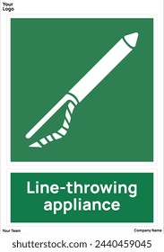 Line-throwing appliance signs symbol standard iso 7010
