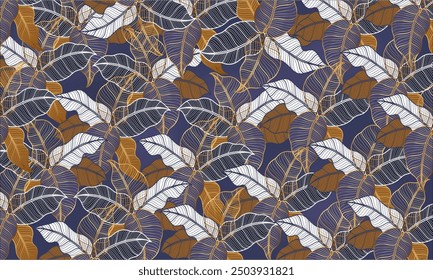 ling leaf big leaves wallpaper tropical design 
