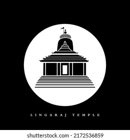 Lingaraj temple, Bhubaneswar vector icon. Lord Lingaraj Mahadev mandir icon.
