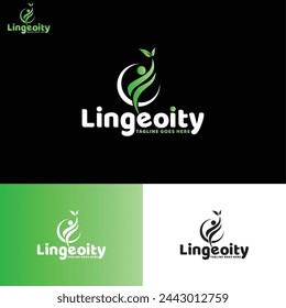 lINGEOITY New natural logo design. Adobe Illustrator logo creation for nature.