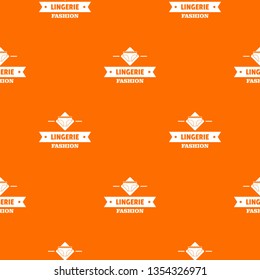 Lingerie beauty pattern vector orange for any web design best