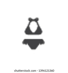 Lingerie, bikini vector icon. filled flat sign for mobile concept and web design. Bikini swimsuit glyph icon. Symbol, logo illustration. Pixel perfect vector graphics