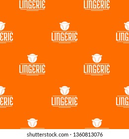 Lingerie design pattern vector orange for any web design best