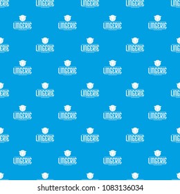 Lingerie design pattern vector seamless blue repeat for any use
