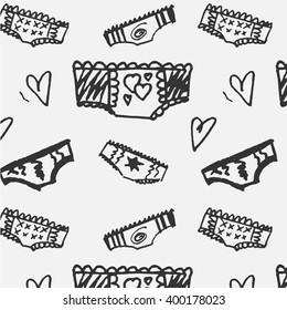 Lingerie doodle pattern