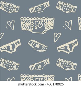 Lingerie doodle pattern
