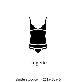 icono de lencería en vector. Logotipo