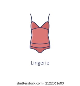 lingerie icon in vector. logotype