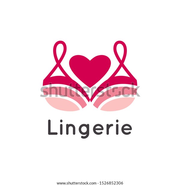 Lingerie Lady Bra Logo Vector Illustration Stock Vector (Royalty Free ...