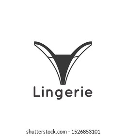 Lingerie lady Logo Vector Template