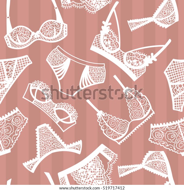 Lingerie Panty Bra Seamless Pattern Vector Stock Vector Royalty Free