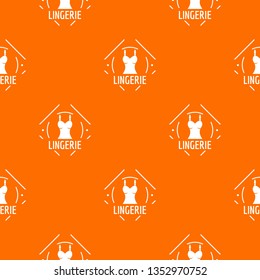 Lingerie pattern vector orange for any web design best