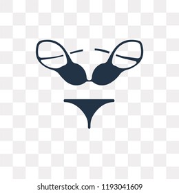 Lingerie Set vector icon isolated on transparent background, Lingerine Set transparency concept can be used web and mobile