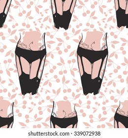 Lingerie stockings pattern