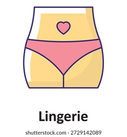 Icono de Vector de lencería que puede modificarse o editarse fácilmente

