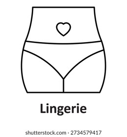 Lingerie Vector Icon which can easily modify or edit

