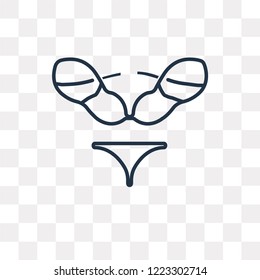 Lingerine Set vector outline icon isolated on transparent background, high quality linear Lingerine Set transparency concept can be used web and mobile