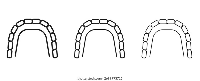 Ícone de chaves linguais sinal de estilo linear para conceito móvel e web design.