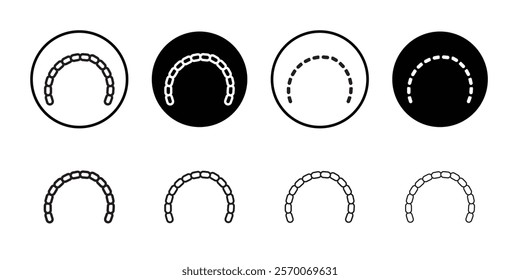 lingual braces icon Outline vector for web ui