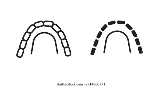 Pacote de ícones de chaves linguais. Elemento de design de ícone de vetor plano.